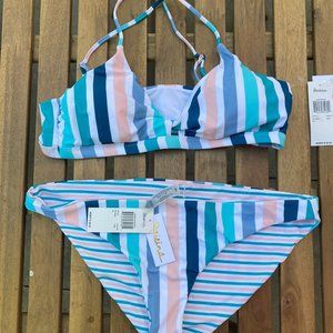 Raisins NWT Bikini- Reversible XL Striped